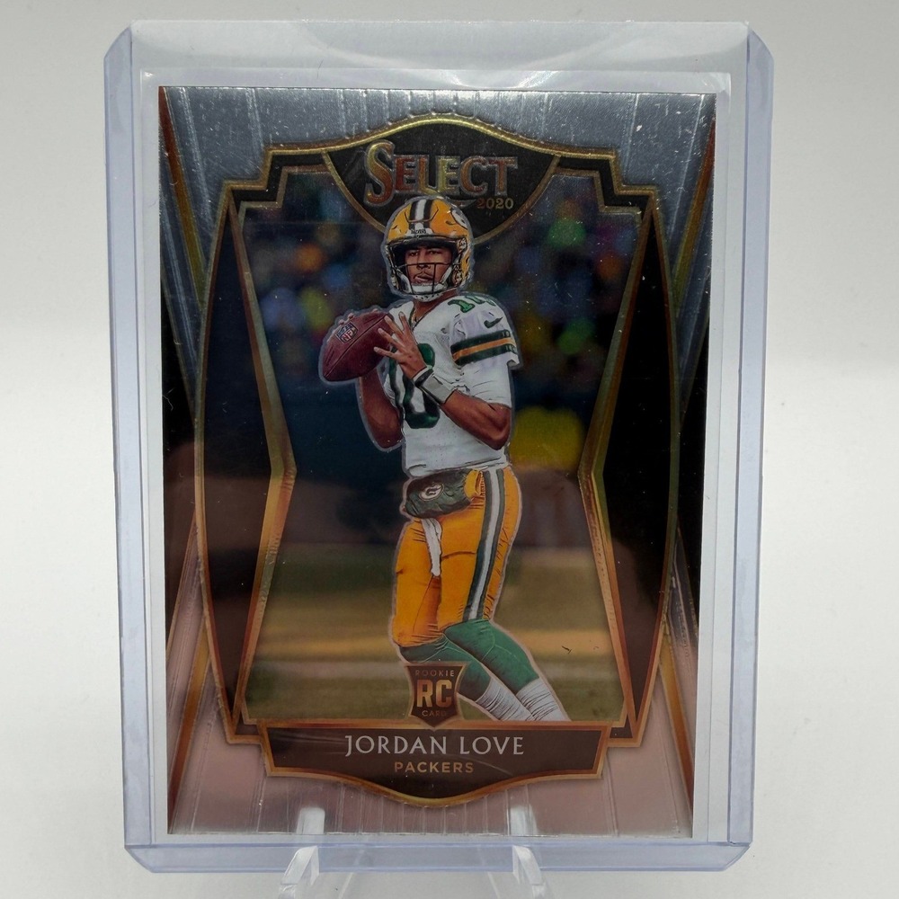 Jordan Love 2020 Panini Select Premier Level Rookie Card #147 Green‎ Bay Packers